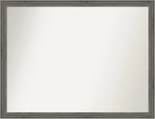 Miniatura 535 de Amanti Art Espejo personalizado, espejo de baño gris plomo a rayas, espejo de pared o espejo de tocador de baño sobre el fregadero