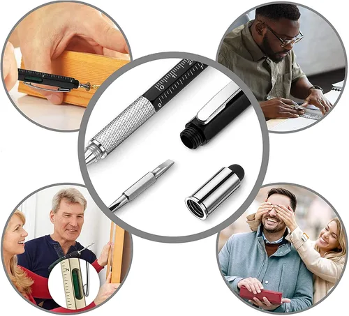 Miniatura 4 de Regalos para hombres y adultos, bolígrafos multiherramienta 6 en 1, regalos de elefante blanco para adultos, accesorios geniales