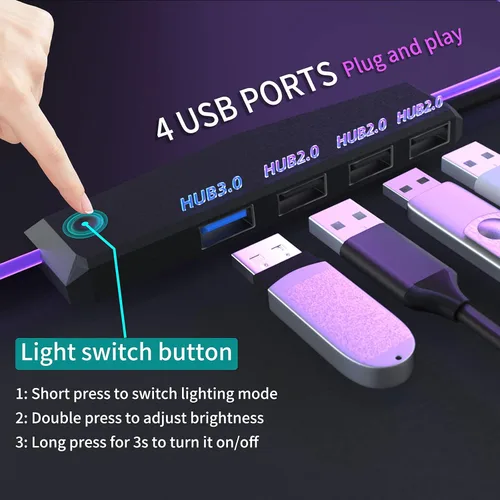 Miniatura 3 de Alfombrilla de mouse RGB grande para juegos con concentrador USB de 4 puertos y 13 modos de iluminación, alfombrilla de mouse para teclado