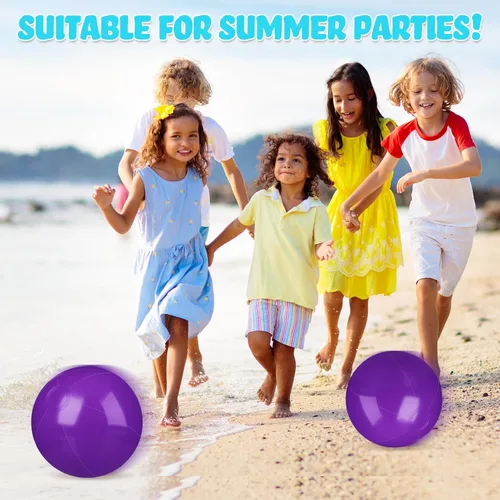 Miniatura 6 de Raiten 12 bolas de playa inflables de playa, bola inflable grande flotante para piscina, recuerdos de fiesta al aire libre, suministros de fiesta