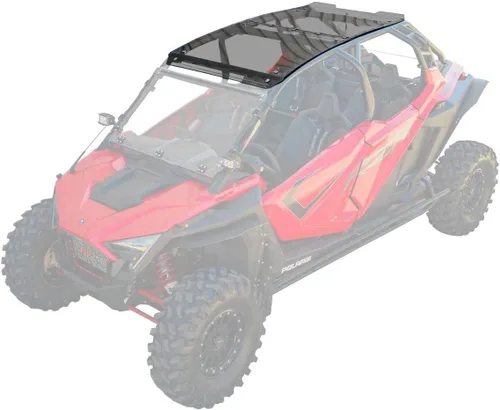 Miniatura 9 de SuperATV Techo teñido oscuro para Polaris RZR PRO XP/Turbo R/PRO S 2020+ 2020+ 2 plazas Visibilidad total y conciencia Las abrazaderas