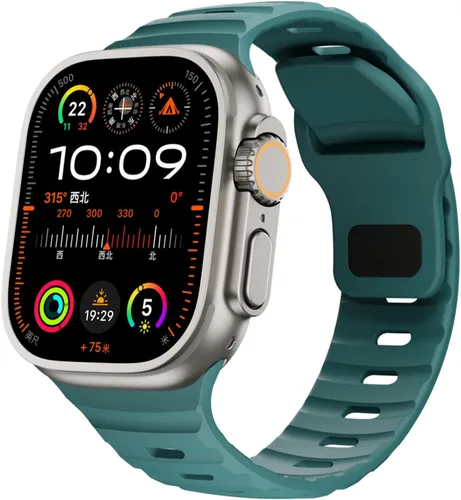 Miniatura 16 de Correas de silicona deportivas compatibles con Apple Watch Band de 1.929 in, 1.811 in, 1.772 in, 1.732 in, 1.654 in, 1.614 in, 1.575 in, 1.496 in