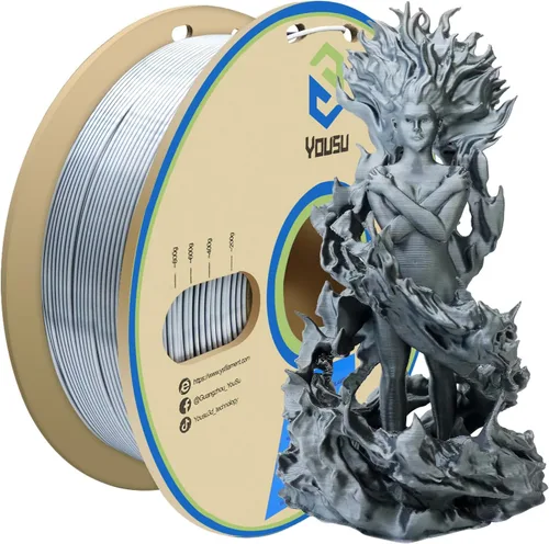 Miniatura 12 de Yousu Seda de Doble Color Filamento PLA para 3D Impresora Filamento Coextrusión PLA Multicolor Filamento PLA 1.75mm (± 0.03 mm) Compatible