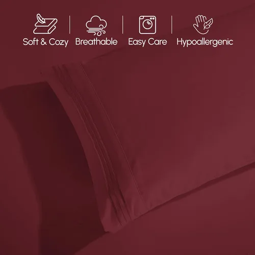 Miniatura 8 de Elegant Comfort Lujoso juego de ropa de cama de microfibra suave de calidad prémium 1500 hoteleras, resistente a las arrugas y a la decoloración