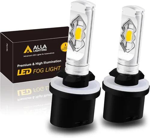 Alla Lighting Bombillas LED antiniebla de 3800 lm 899 880, base PG13 superbrillante 884 885 887 893 H27 H32, ETI 56-SMD (amarillo dorado de 3000 K)