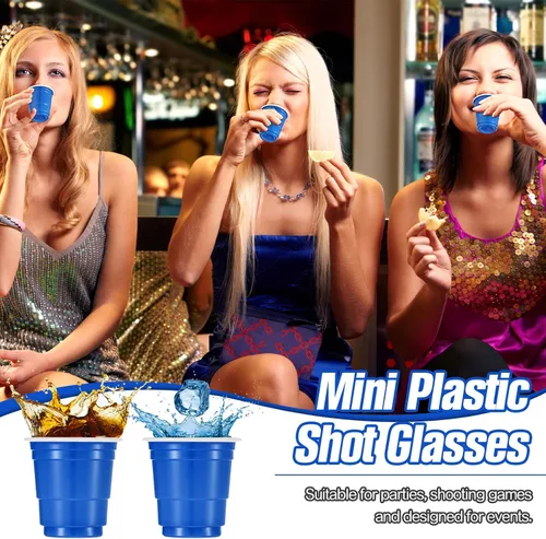 Miniatura 3 de 200 vasos de plástico de 2 onzas para degustación de vino, whisky, alimentos, graduación, boda, baby shower, fiesta, beber, suministros de sabor