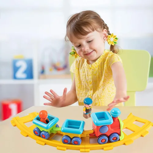 Miniatura 4 de Tren de juguete, juguetes musicales de tren eléctrico, juegos de tren eléctrico para niños, pistas de tren, juegos de tren adecuados para niños de 1