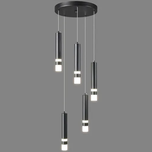 Miniatura 12 de Lámpara de techo colgante moderna de 9 luces regulable LED 54W dorada, gran lámpara de araña para escalera, vestíbulo, sala de estar, dormitorio