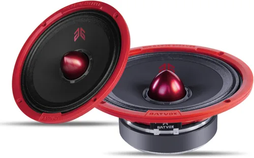 Miniatura 15 de MX80P1 Altavoz de Rango Medio de 8 Pulgadas 480 Vatios 4 Ohmios Tapa Antipolvo Naranja, Altavoces de Audio de Calidad Premium para Puerta