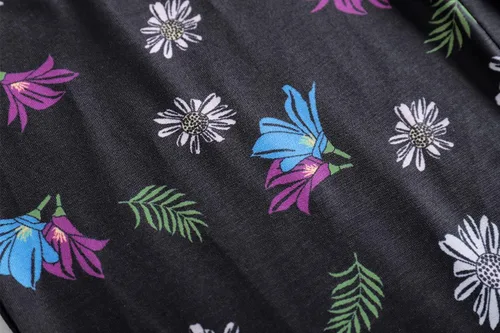 Miniatura 7 de Vopmocld Pijamas de algodón de 2 piezas para niñas grandes, ropa de dormir con diseño de panda de gato, ropa de dormir de manga corta, pantalones