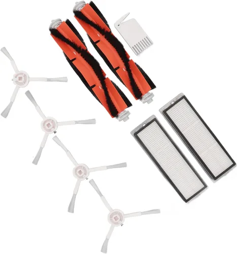 Miniatura 9 de Kit de cepillo para trapeador de aspirador robot, filtros de cepillo blanco kit de peine plano para Mijia 1C para F9 Kit de repuesto para Xiaomi 1T