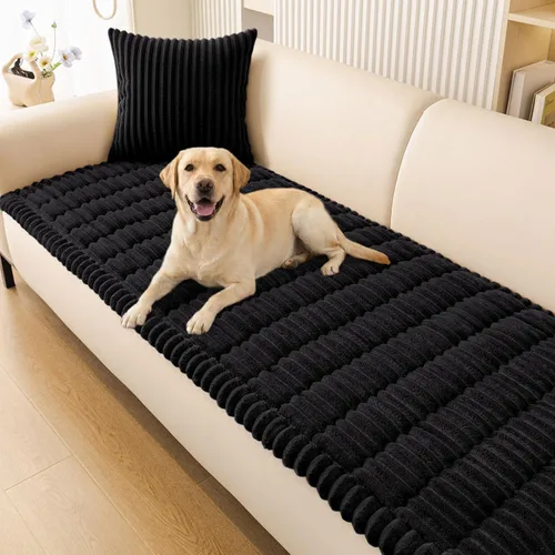 Miniatura 20 de Smiry Funda de Sofá para Perros Lavable, Fundas de Sofá para Mascotas Antideslizantes y Peludas para Sofá de 3 Cojines Apto para Mascotas, Protector