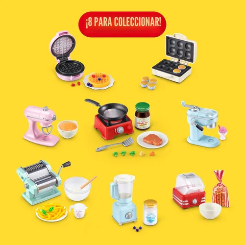 Miniatura 4 de Mini Brands ZURU - Cápsula de cocina mágica Really Works serie 1 para hacer pasta y bistec con sartén, aparatos de cocina en miniatura que funcionan