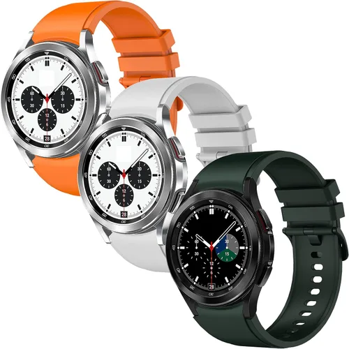 Correas para Galaxy Watch 6 Classic de 1.850 in 1.693 in/Galaxy Watch 6 1.732 in 1.575 in, correas de silicona de 0.787 pulgadas para Galaxy Watch 5