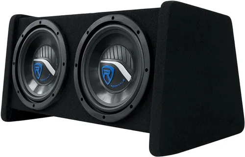 Miniatura 3 de Rockville RV208P - Subwoofers de audio para automóvil RMS duales de 8 pulgadas, 800 W, pico/400 W RMS en carcasa ventilada, diseño en ángulo de 15