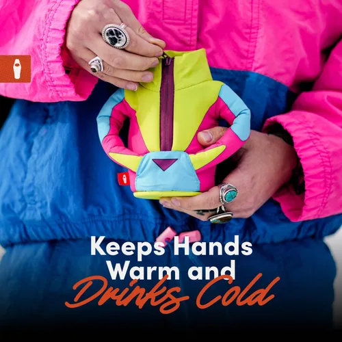 Miniatura 8 de Puffin - Chaqueta de esquí The Miller - Enfriador de botellas y latas altas aislado I Aislante de botellas de cerveza y latas de refrescos, mantiene
