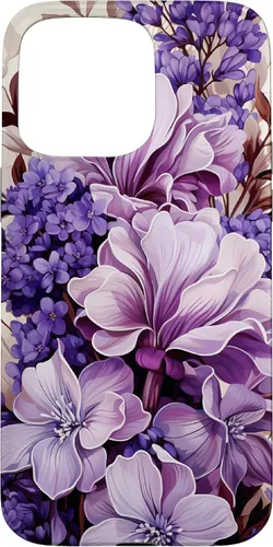 Miniatura 30 de Funda para iPhone 12 mini Lavender Floral Purple Flower