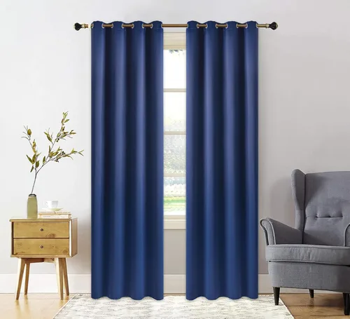 Miniatura 85 de PI Cortinas opacas para dormitorio, tratamiento de ventana con aislamiento térmico de anillo superior, cortinas oscurecedoras de habitación