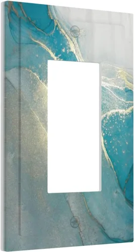 Miniatura 184 de Cubiertas Decorativas para Placas de Interruptor Abstracto Moderno de Mediados de Siglo Arco Boho Sol Dorado Hoja 1 Gang Placa de Pared Cubierta