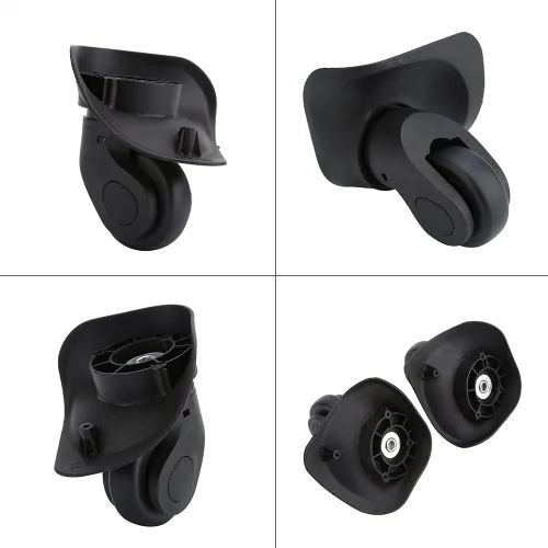Miniatura 3 de Dilwe - Ruedas de repuesto para maleta de equipaje 2 pares de ruedas de PVC gran accesorio para maleta de equipaje W041-2 L