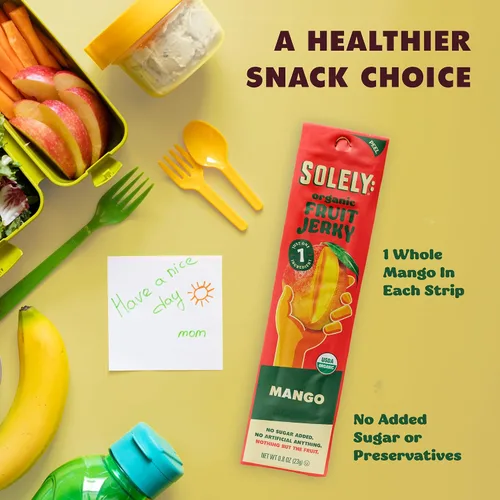 Miniatura 3 de Solely - Charqui de frutas orgánicas Un ingrediente Vegano Sin OGM Sin gluten Sin agregado de azúcar