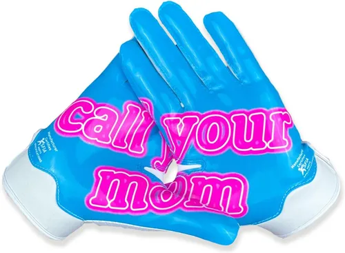 Miniatura 32 de Battle Sports - Guantes de fútbol americano para receptor abierto con dorso de mano, ultraadherentes y con agarre, antideslizantes, para adultos