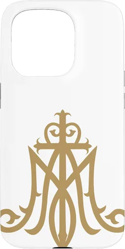 Miniatura 13 de Funda católica con monograma para iPhone 15 Virgin Mary Insignia Ave Maria