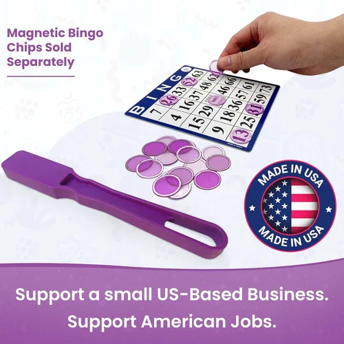 Miniatura 2 de MR CHIPS Varitas magnéticas de bingo fabricadas en Estados Unidos, 7 colores para elegir, 1 pieza, ideal para bingo, experimentos científicos