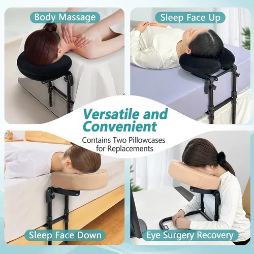 Miniatura 6 de Kit de masaje para la parte superior del colchón, almohada facial para reposacabezas de masaje para colchón de cama, soporte para cabezal de masaje