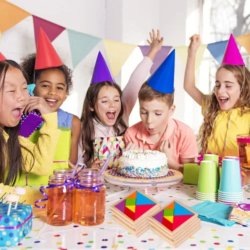 Miniatura 7 de ArtCreativity Rompecabezas de madera Tangram para niños, 7 piezas de colores, rompecabezas educativo, juguete de aprendizaje para niños y niñas