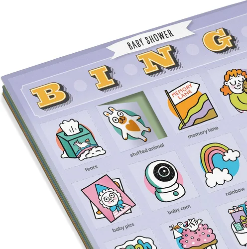 Miniatura 4 de Knock Knock Bingo de baby shower, 12 tarjetas reutilizables para jugar en baby showers