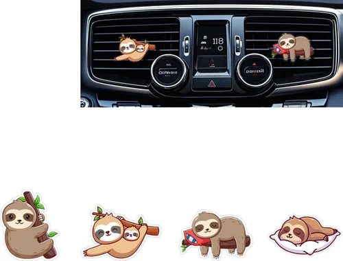 Miniatura 10 de Lindos clips para ambientador de aire del automóvil, lindo clip negro de gato para rejilla de ventilación del automóvil, accesorios decorativos