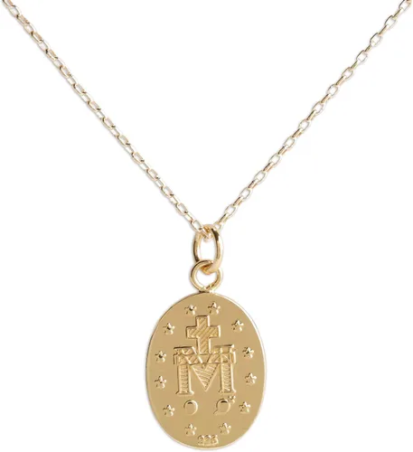 Miniatura 2 de Collar milagroso de plata de ley para niña o collar de racimo milagroso con perla cultivada y cruz