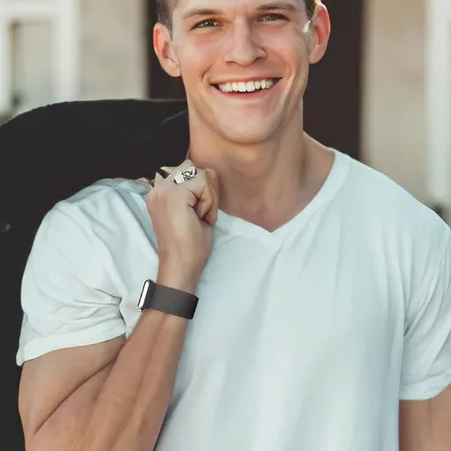 Miniatura 5 de DaQin Paquete de 3 bandas elásticas compatibles con Apple Watch para hombres de 1.65 pulgadas, 1.61 pulgadas, 1.57 pulgadas, 1.5 pulgadas, correa