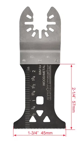 Miniatura 2 de Hoja de sierra oscilante bimetálica de 1-3/4" para herramienta oscilante multiherramienta, paquete de 8