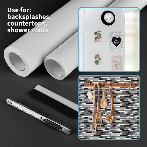 Miniatura 4 de Art3d Tapete adhesivo para colocar azulejos, hoja de cinta adhesiva de doble cara para manualidades, artes, proyectos de bricolaje, 12 pulgadas x