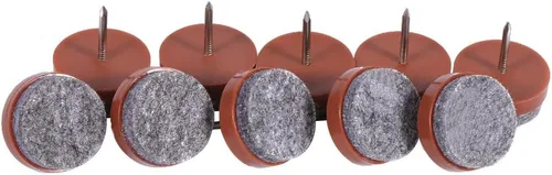 Miniatura 2 de Almohadillas redondas de fieltro resistentes para muebles, protectores de piso de madera dura para silla, mesa, escritorio, armario, sofá, sofá