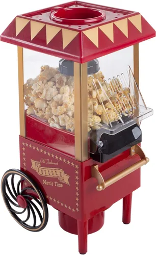 Máquina de Palomitas de Aire - Máquina para Hacer Palomitas de Aire Caliente - Máquina de Palomitas de Mostrador de 6 Tazas Estilo Vintage Sin