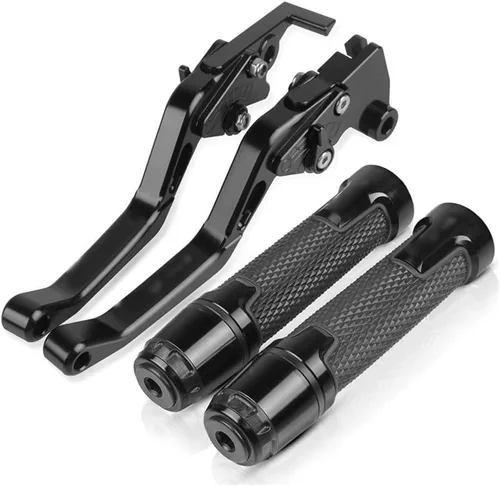 DOUKI Para Kawasaki Ninja 250 300R Z250 Z300 para VERSYS 300X 2008-2019 2018 Manillar de motocicleta Palancas de embrague de freno ajustables Negro