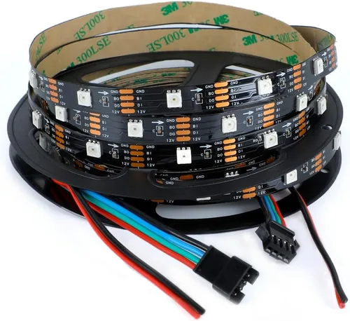 Miniatura 19 de WS2812B - Tira de LED de 12 V WS2815 (WS2812B actualizado) con luz direccionable individualmente, tira de LED programable con conectores JST-SM de 4