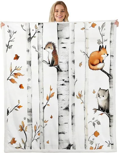 Miniatura 31 de Erosebridal - Mantas de bebé unisex para niños y niñas, mantas de guardería de animales de granja de minky 40x50, manta sherpa con diseño de tractor