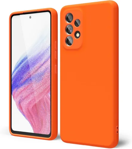 Miniatura 298 de oakxco Funda para teléfono Samsung Galaxy A12 con agarre de silicona líquida, linda delgada fina suave cubierta de gel de goma TPU lisa para mujeres