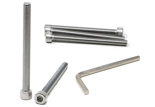 Miniatura 252 de iexcell 25 piezas M4 x 60/65/70/75/3.150 in paso de rosca 0.028 in acero inoxidable 304 cabeza hexagonal Tornillos Tornillos surtido Kit
