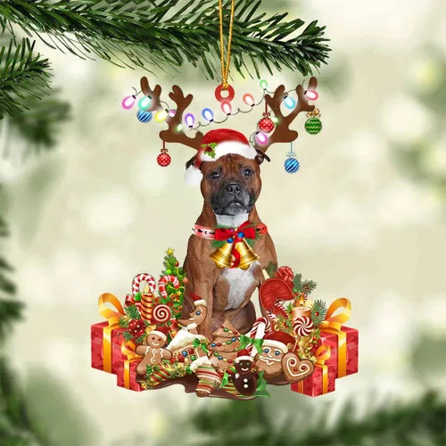 Miniatura 17 de Nazenti Adorno de Navidad personalizado de reno de Alaskan Malamute – Adorno de perro personalizado para amantes de las mascotas, acrílico plano