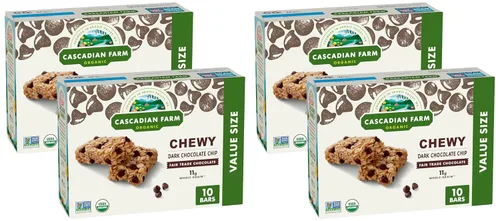 Miniatura 7 de Cascadian Farm Barras de granola con chispas de chocolate orgánico, 10 unidades, 12.3 oz