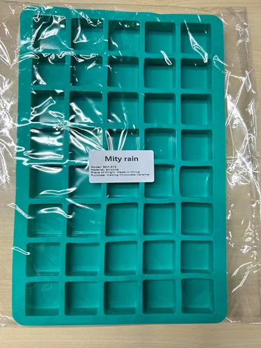 Miniatura 7 de Mity Rain Moldes de silicona cuadrados de trufa de chocolate y caramelo duro de 40 cavidades