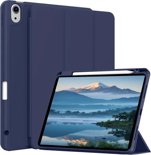 Miniatura 9 de Funda para iPad Air de 11 pulgadas M4/M3/M2 2026/2025/2024, iPad Air 5/4 (2022/2020 5ª/4ª generación de 10.9 pulgadas) con soporte para lápiz, Rosa