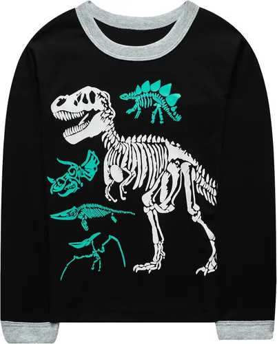 Miniatura 6 de Golduck Conjunto de pantalones de algodón de dinosaurio para niños con estampado completo