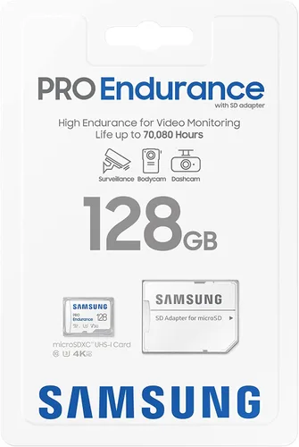 Miniatura 3 de Samsung PRO Endurance - Tarjeta de memoria MicroSDXC de 128 GB con adaptador para cámara de tablero, cámara corporal y cámara de seguridad – Clase