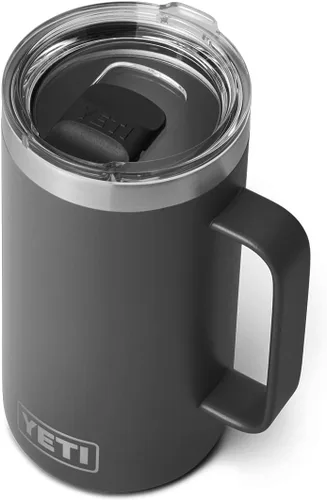Miniatura 11 de YETI Rambler - Taza de acero inoxidable aislada al vacío con tapa MagSlider, 24 onzas Blanco